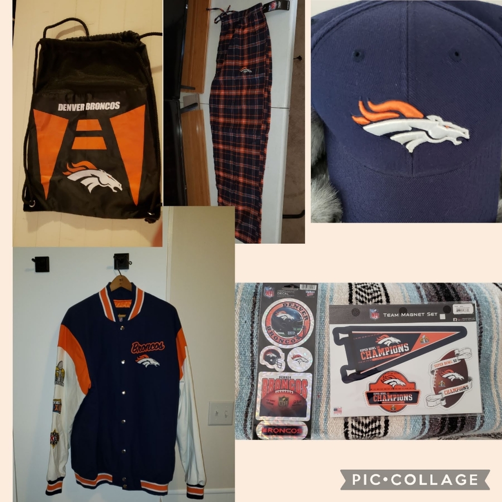 New/NWT  6 Piece Denver Broncos collection w xxl 3x Super bowl winner 50t…